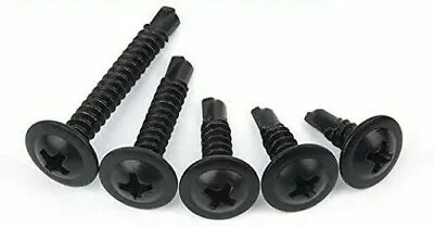 Buy Modified Truss Head #8 X 1/2  To 3  Self Drilling Screws, Black  • 8.49$