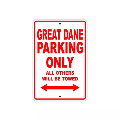 Buy Great Dane Parking Only Boat Ship Decor Novelty Notice Aluminum Metal Sign • 11.99$