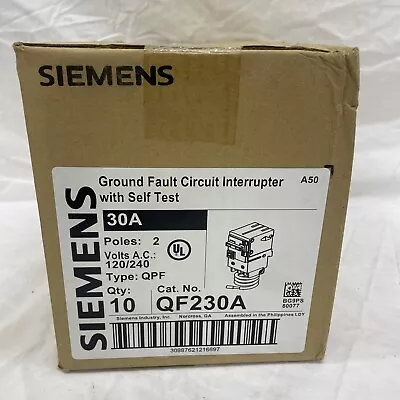 Buy Siemens QF230A Plug-On Circuit Breaker (BOX Of 10) NEW. **FREE SHIPPING** • 475$