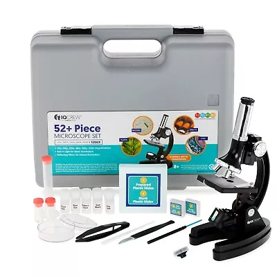 Buy AmScope 52pc 120X-1200X Kids Starter Compound Microscope Science STEM Kit • 41.99$