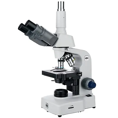 Buy Amscope 40X-1000X Siedentopf Trinocular Compound LED Microscope 3D 2-Layer Stage • 233.21$