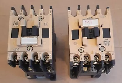 Buy LOT OF 2 - ALLEN BRADLEY 100-A09ND3 Series B 110/120V Coil Contactor  -Used, Wty • 25$