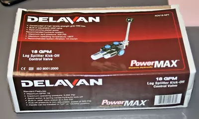 Buy Delavan Kov18-npt 18 Gpm Log Splitter Kick Off Ctl Valve • 50$