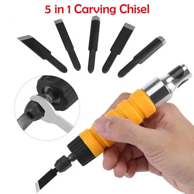 Buy 5x Professional Woodworking Gouges Knife Wood Carving Hand Chisel Tool Set New • 28.19$