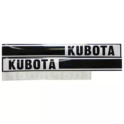 Buy Black / White Hood Decal Set Fits Kubota Tractor L1501 • 62.63$