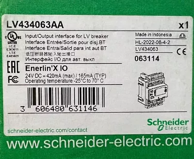 Buy Schneider Electric LV434063AA Enerlin'X  I/O Interface For LV Breaker ⭐NEW⭐ • 199$