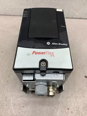 Buy Used Allen-bradley 0.5hp Powerflex 70 Drive 20ae0p9a0aynnnc0 Series A • 450$