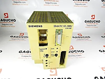 Buy Siemens 6ES5 102-8MA02 Simatic S5-100U CPU 102 PLC Processor Module • 99$