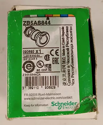 Buy 1 New Schneider Electric Zb5as844 Push Button Nnb ***make Offer*** • 44.99$