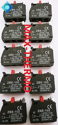 Buy 10 Pcs Of ZBE-102 N.C FITS For TELEMECANIQUE Schneider Contact Block • 49.20$