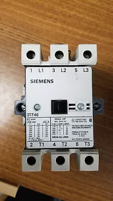 Buy Siemens Contactor 3TF46  120V Coil • 35$