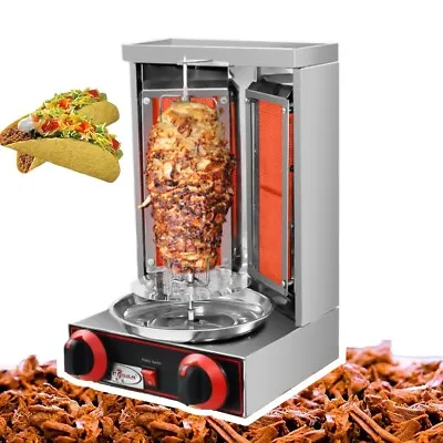 Buy Shawarma Doner Kebab Machine Rotating Rotisserie Oven 110V LPG Gas 2KW Grill New • 170.14$