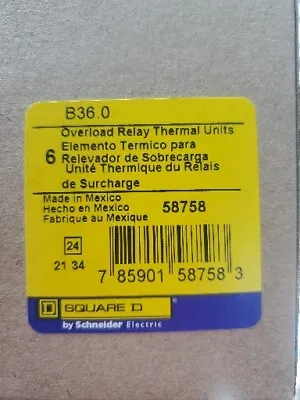 Buy SCHNEIDER ELECTRIC B36.0 / B360 (NEW IN BOX) Price (Each) • 20$