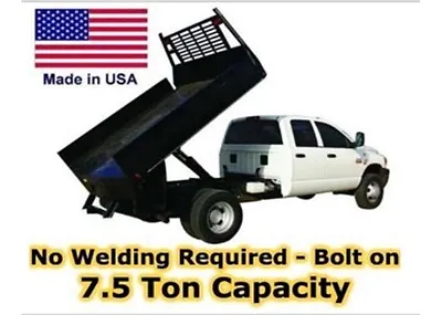 Buy FLAT BED TRUCK DUMP KIT 12 To 14 Ft Flat Bed Trucks - 7.5 Ton Cap - Made In USA • 5,673.83$