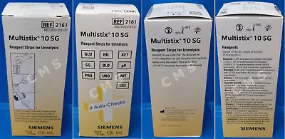 Buy SIEMENS Multistix 10 SG Urine Reagent Urinalysis Test Strips 100 BAYER 2161 9/24 • 60.99$