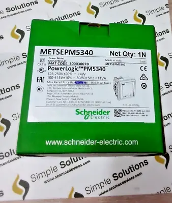 Buy 1PC Schneider METSEPM5340 Schneider Electric PM5340 Meter - Brand New • 595$