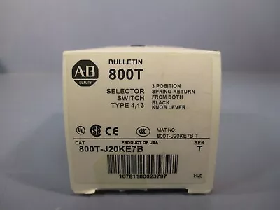 Buy Allen Bradley Selector Switch 3 Position Ser. T 800T-J20KE7B • 149.99$