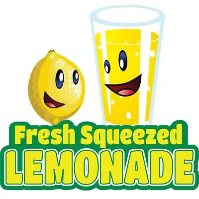 Buy SignMission 24 In. Lemonade Concession Decal Sign - Cart Trailer Stand Sticke... • 30.74$