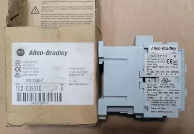 Buy New Allen-bradley Cat 100-c09d10 Ser A 120 Vac Contactor 3 Pole • 115$