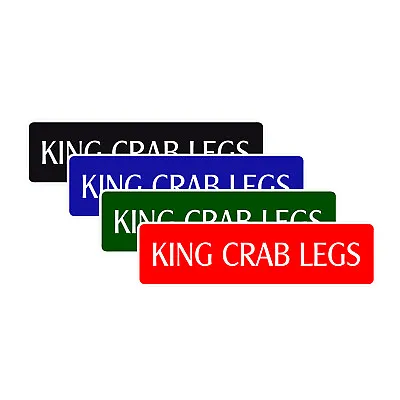Buy King Crab Legs Street Sign Food Bar Restaurant Truck Ocean Sea Food Foodie Lover • 9.99$