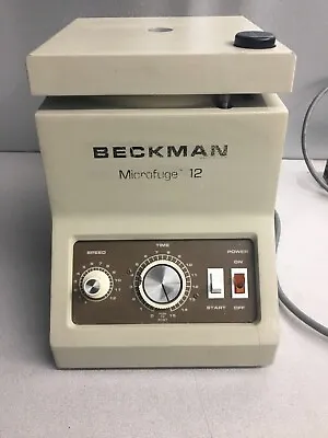Buy Beckman Microfuge 12 Centrifuge W/ Fixed Rotor • 54.99$