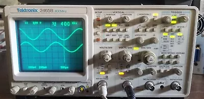 Buy Tektronix 2465B Analog Scope PERFECT. Only 20k Hrs. Bright CRT Triggers @ 600MHz • 995$