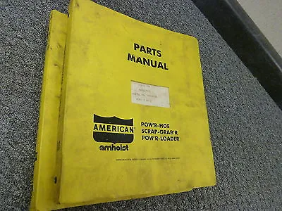 Buy American Amhoist 480 Pipeliner Pow'r Hoe Loader Trackhoe Parts Catalog Manual • 102.05$