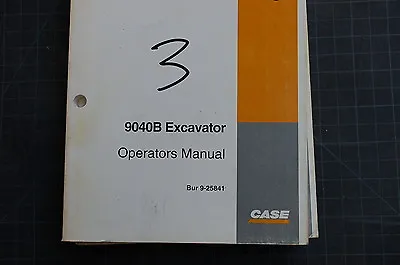 Buy CASE 9040B Excavator Trackhoe Crawler Owner Operator Maintenance Manual Book  • 39.96$
