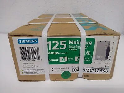Buy Siemens Indoor Load Center 4 Space 8 Circuit 125-Amp Main Lug Surface Mount • 49.28$