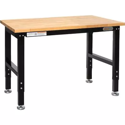 Buy Grizzly T34010 4' Adjustable Heavy-Duty Workbench With Outlets • 460$
