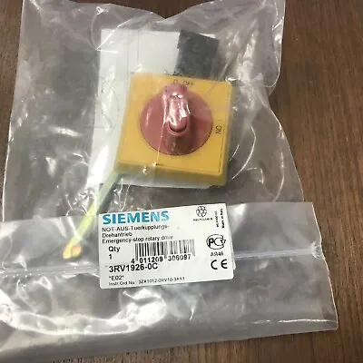 Buy Siemens 3rv1926-0c Emergency Stop Rotary Drive/switch ***nib*** Sirius 3r • 22.49$
