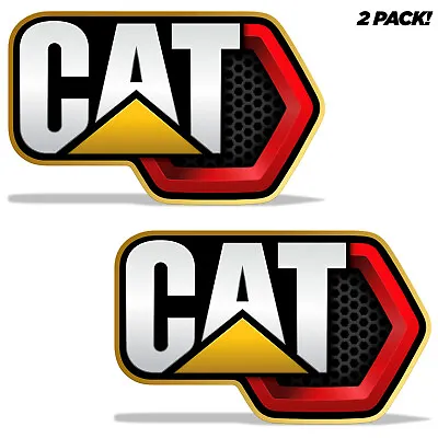 Buy 2pc Set | Decals For Caterpillar CAT Logo | Graphic Vinyl Stickers - 25  X 16  • 51.49$