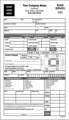 Buy Towing Wrecker Invoice Form In Black & White / 5.5 X 8.5 / 2 Or 3 Part / TMG101 • 29.97$