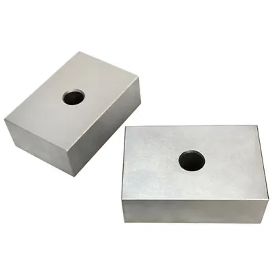 Buy 1PAIR 1 2 3 Metal Blocks Ultra Precision ONE Hole Milling Drilling Machining 2PC • 23.99$