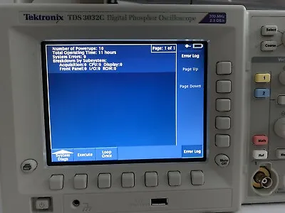 Buy Almost Unused 11hr Cal'd Tektronix TDS 3032C Oscilloscope 300MHz 2CH Was $12Knew • 2,600$