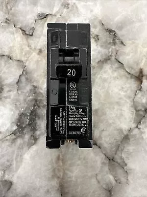 Buy Siemens Q120 20 Amp Single-Pole Type QP Circuit Breaker Plug On New 2 Pack • 20$