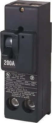 Buy Siemens QN2200 200-Amp 4 Pole 240-Volt Circuit Breaker, Black • 239.99$