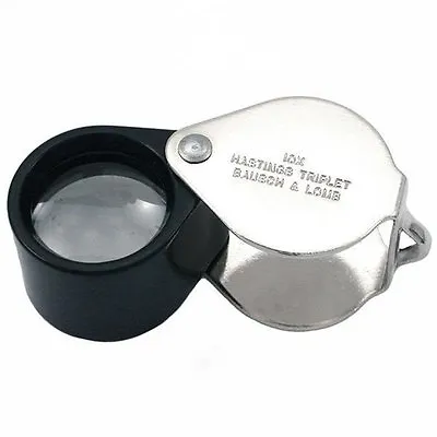 Buy BAUSCH & LOMB HASTINGS TRIPLET MAGNIFIER 10X 81-61-71 Jeweler Loupe 816171 - NEW • 89.95$