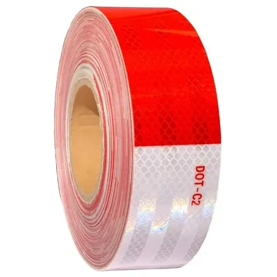 Buy Reflective Trailer Safety Tape Conspicuity Tape Warning Sign Car Truck • 6.77$