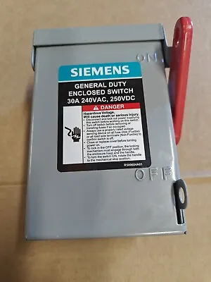 Buy New Siemens Gnf221a General Duty Enclosed Safety Switch 30 Amp 240 Vac  250vdc • 42$