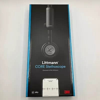Buy 3M Littmann CORE Stethoscope Connect To Eko Software Black 8480 NEW • 299.99$