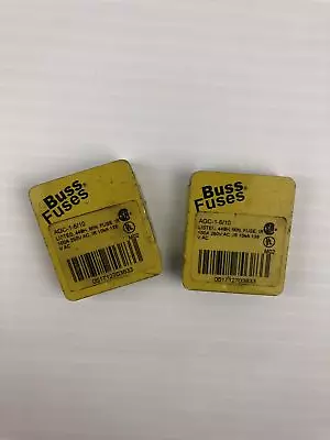 Buy Buss Fuses AGC-1-6/10 Mini Fuse - Lot Of 8 • 12$