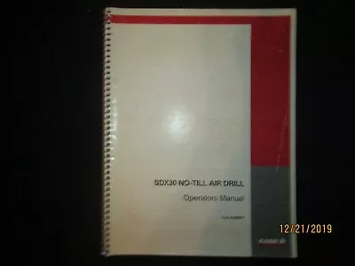 Buy CASE- IH SDX30  No-Till Air Drill Operators And Maintenance Manual Original 2000 • 73.41$