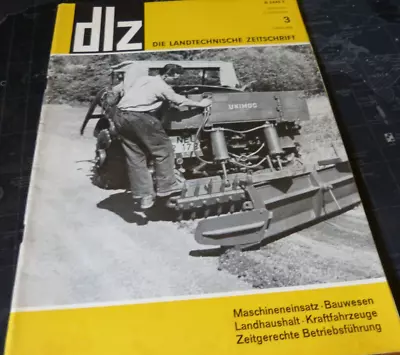 Buy DLZ 3/1966 Unimog/Deutz/Ford/J.D. Lanz/Schlüter/Fendt Einmann System/Oak • 10.76$