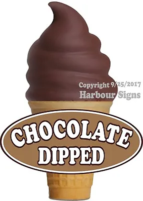 Buy Chocolate Dipped Ice Cream DECAL (Choose Your Size) Food Truck Concession  • 15.99$
