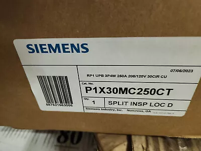 Buy Siemens P1X30MC250CT Meter And Meter Socket Accessories Panelboard Interior • 299.99$