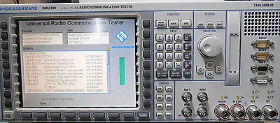 Buy Rohde & Schwarz CMU200 Universal Radio Communications Tester W Options • 5,850$
