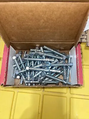 Buy (30) Concrete Wedge Anchor Bolts 3/8 X 3-3/4 Includes Nuts & Washers • 19.95$