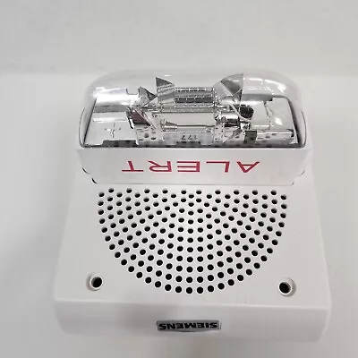 Buy Siemens Alert SET-C177-CW-WP White Speaker Strobe Candela Outdoor • 35.99$