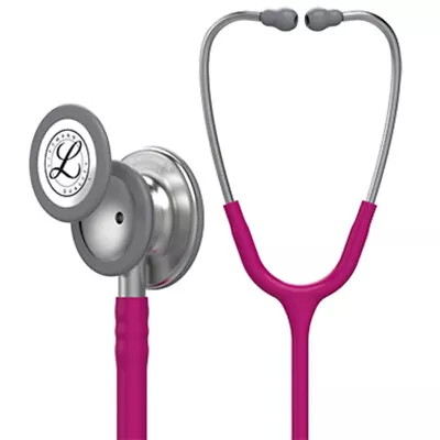 Buy 5648 3M Littmann Classic III Monitoring Stethoscope, Raspberry (27″) • 80$